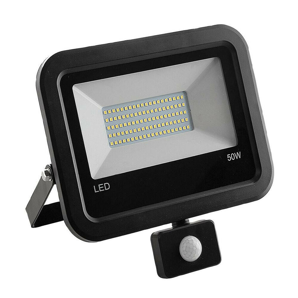 Outdoor LED Floodlight With PIR Sensor 50W Abacus Range